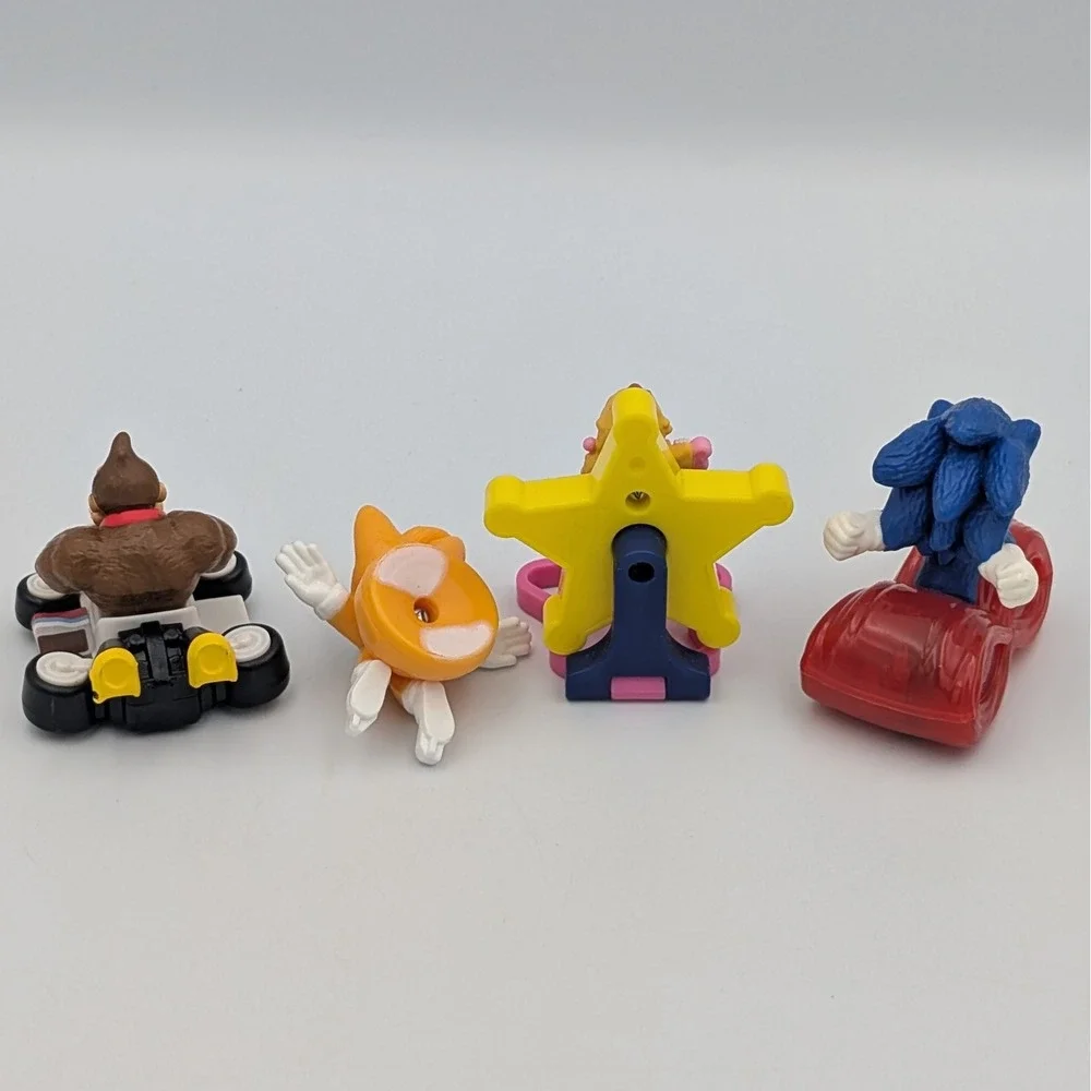 Nintendo Sega McDonalds Toy Lot Donkey Kong Princess Peach Sonic Tails Figures
